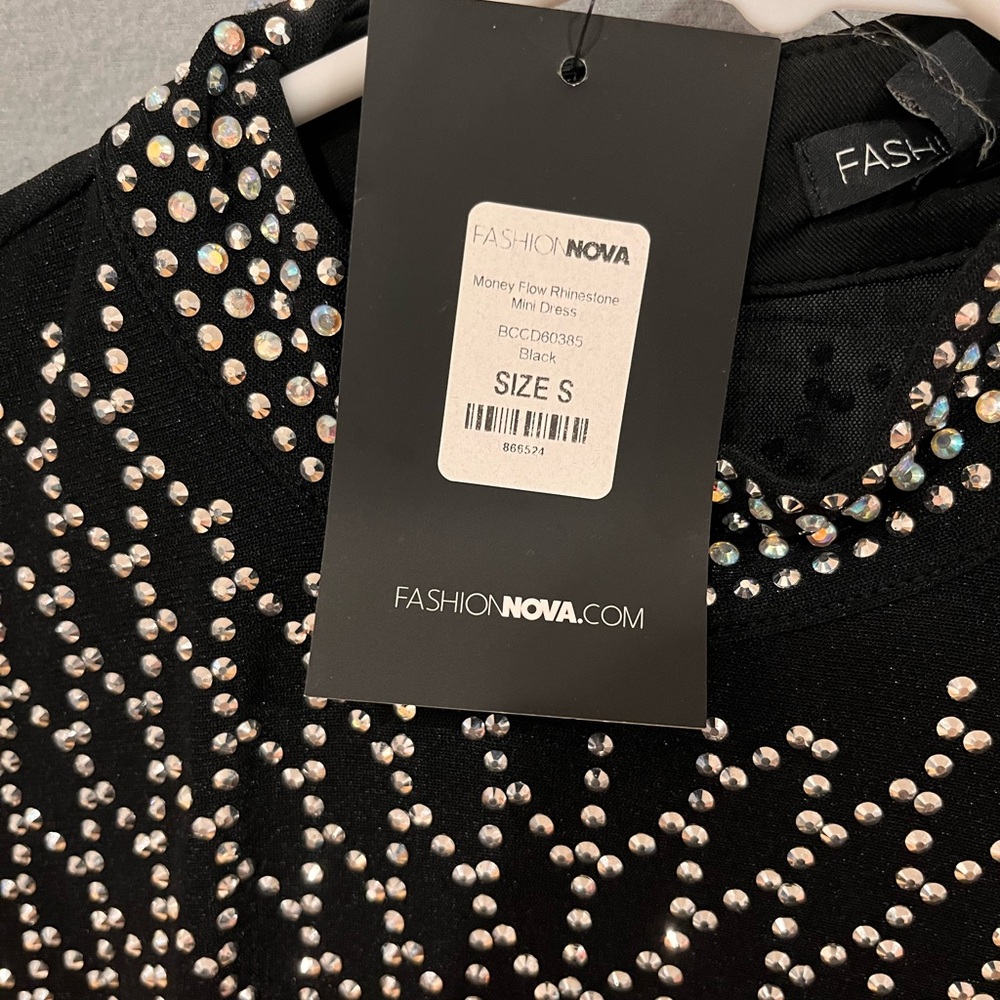 Money Flow Rhinestone Midi Dress - Picture 4 of 5